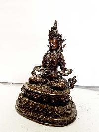 Hq, Buddhist Statue Of Aparimita, [chocolate Oxidized], Chepame, Amitayus