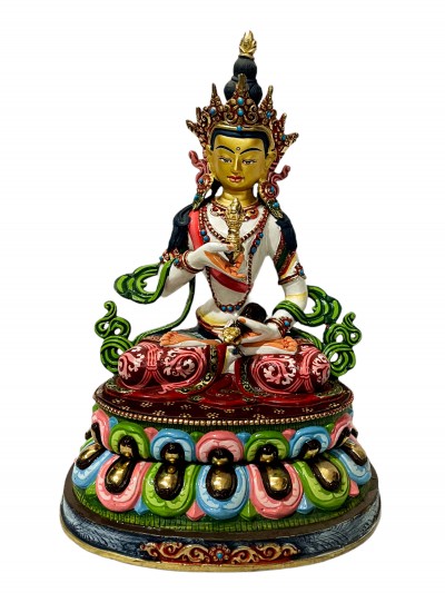 Hq, Buddhist Statue Of Vajrasattva, [traditional Color, Face Painted]