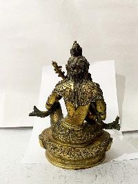 [master Quality], Hq, Buddhist Statue Of Saraswati, [gold Plated, Antique]