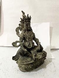 Hq, Buddhist Statue Of Black Jambhala, [black Oxidized]