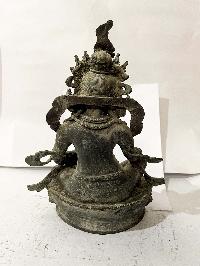 Hq, Buddhist Statue Of Black Jambhala, [black Oxidized]