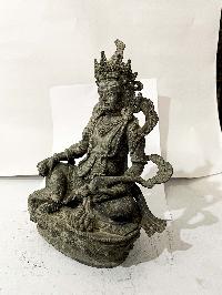 Hq, Buddhist Statue Of Black Jambhala, [black Oxidized]