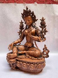 [master Quality], Buddhist Statue Of Green Tara, [chocolate Oxidized]