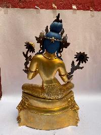 [master Quality], Buddhist Statue Of Green Tara, [full Gold Plated, Face Painted]