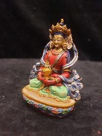 Buddhist Miniature Statue Of Aparimita, [traditional Color, Face Painted], Amitayus, Chepame