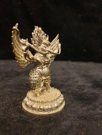 Buddhist Miniature Statue Of Garuda, [full Silver Plated]
