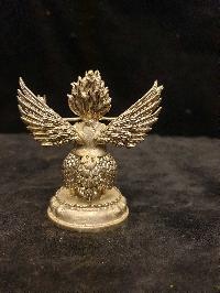 Buddhist Miniature Statue Of Garuda, [full Silver Plated]