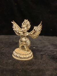 Buddhist Miniature Statue Of Garuda, [full Silver Plated]