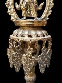 Nepali Traditional Statue Of Of Panas, [oil Lamp], [sukunda], Panas, Set