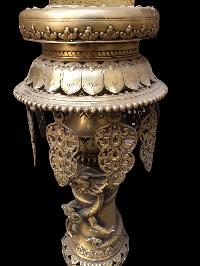 Nepali Traditional Statue Of Of Panas, [oil Lamp], [sukunda], Panas, Set