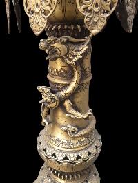 Nepali Traditional Statue Of Of Panas, [oil Lamp], [sukunda], Panas, Set