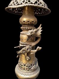 Nepali Traditional Statue Of Panas, [oil Lamp], [sukunda], Panas, Set
