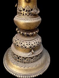 Nepali Traditional Statue Of Panas, [oil Lamp], [sukunda], Panas, Set
