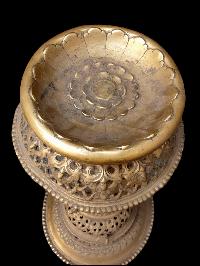 Nepali Traditional Statue Of Panas, [oil Lamp], [sukunda], Panas, Set
