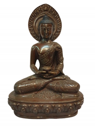 Tibetan Buddhist Statue Of Amitabha Buddha, [oxidized]