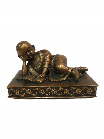 Tibetan Buddhist Statue Of Lama, [oxidized]