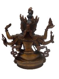 Buddhist Statue Miniature Statue Of, Namgyalma, [chocolate Oxidized]