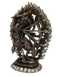 Buddhist Statue Miniature Statue Of, Kurukulla, [silver And Chocolate Oxidized], Rigjeyma, Pema Khandro, Wangyi Lhamo, Red Tara