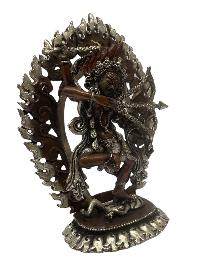 Buddhist Statue Miniature Statue Of, Kurukulla, [silver And Chocolate Oxidized], Rigjeyma, Pema Khandro, Wangyi Lhamo, Red Tara