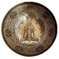 Chicken Fine Carving Singing Bowl [jambati], With [yoga Tantric], [etching], [select Accessories]
