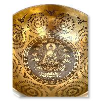 Fine Carving Singing Bowl [jambati], With [shakyamuni Buddha], [etching], [select Accessories]