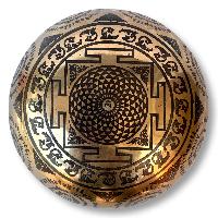 Fine Carving Singing Bowl [jambati], With [shakyamuni Buddha], [etching], [select Accessories]