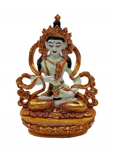 Buddhist Miniature Statue Of, Vajrasattva, [traditional Color]