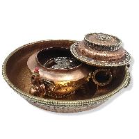 [pure Copper], Tibetan Buddhist Offering [chutor Torma], Dzambhala Water Offering Set