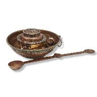 [pure Copper], Tibetan Buddhist Offering [chutor Torma], Dzambhala Water Offering Set