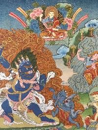 [master Quality],tibetan Thangka Of Vajrapani [chana Dorje], [chana Dorje], [real Gold], Natural Traditional Color