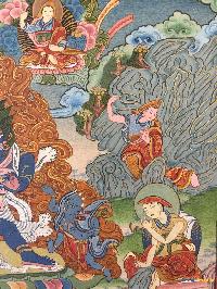 [master Quality],tibetan Thangka Of Vajrapani [chana Dorje], [chana Dorje], [real Gold], Natural Traditional Color