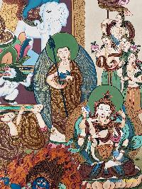 [master Quality],tibetan Thangka Of Shakyamuni Buddha, [real Gold], Natural Traditional Color