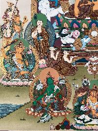 [master Quality],tibetan Thangka Of Shakyamuni Buddha, [real Gold], Natural Traditional Color