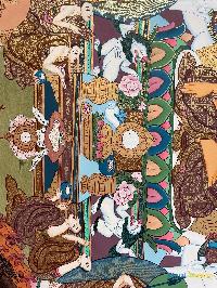 [master Quality],tibetan Thangka Of Shakyamuni Buddha, [real Gold], Natural Traditional Color