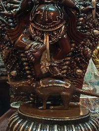 Buddhist Statue Of Ganesh, [chocolate And Silver Oxidized]
