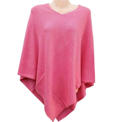 Nepali Handmade Pashmina Poncho, Panchu, [best Quality], Pink