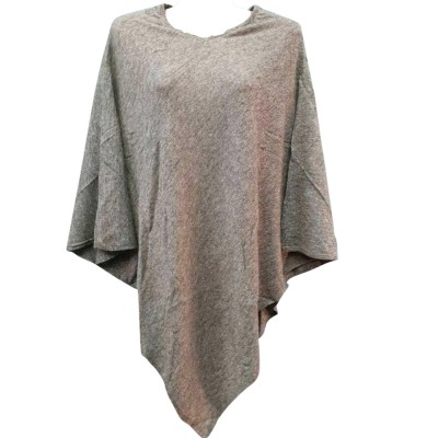 Nepali Handmade Pashmina Poncho, Panchu, [best Quality], Grey