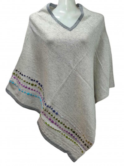 Nepali Handmade Pashmina Poncho, Panchu, [best Quality], Natural