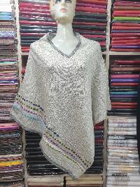 Nepali Handmade Pashmina Poncho, Panchu, [best Quality], Natural