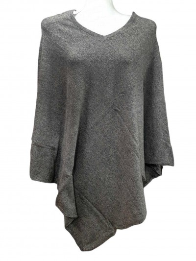 Nepali Handmade Pashmina Poncho, Panchu, [best Quality], Light Grey