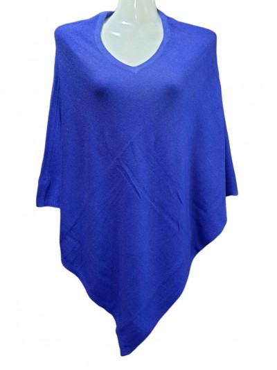 Nepali Handmade Pashmina Poncho, Panchu, [best Quality], Blue