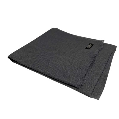 Ring Shawl,a Thin, Soft, And Light Shawl For All-weather Use, Two-ply Wool, Real Pashmina Wool, Dark Grey