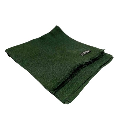 Ring Shawl,a Thin, Soft, And Light Shawl For All-weather Use, Two-ply Wool, Real Pashmina Wool, Green