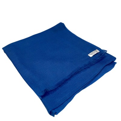 Ring Shawl,a Thin, Soft, And Light Shawl For All-weather Use, Two-ply Wool, Real Pashmina Wool, Blue