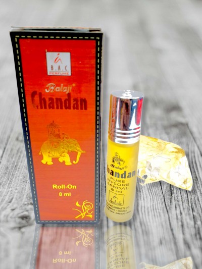 Attar - Handmade Natural Perfume Form Herbal Extract, [chandan, Sandalwood], 6ml, [roll On]