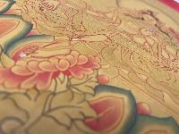 Tibetan Buddhist Thangka Of [green Tara], Real 24k Gold, [hand Painted]