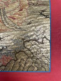 Tibetan Buddhist Thangka Of [green Tara], Real 24k Gold, [hand Painted]