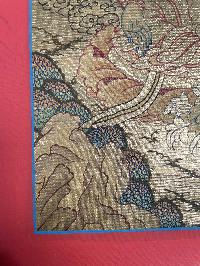 Tibetan Buddhist Thangka Of [green Tara], Real 24k Gold, [hand Painted]