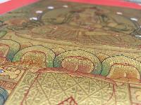 Tibetan Buddhist Thangka Of [vajrasattva], Real 24k Gold, [hand Painted]