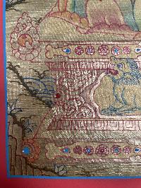 Tibetan Buddhist Thangka Of [vajrasattva], Real 24k Gold, [hand Painted]